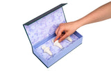A hand reaching for the size four within the Starter Kit