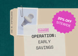 Classified. Operation: Early savings. Case number STOPTHELEAK20. 20% off sitewide.