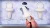 A video begins with a drop of water and transitions to a waterfall, followed by the Uresta Starter Kit box and a hand displaying a close-up of the Uresta device. Next, images showcase strong, diverse women of all ages engaged in various activities. An illustration of pelvic anatomy highlights the Uresta in place, demonstrating how it prevents bladder leaks caused by pressure during actions like sneezing. The video concludes by presenting the five Uresta sizes and a visual guide on how to remove the device.
